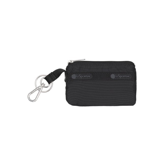 LeSportsac Unisex Wallet Zip Card Holder In Recycled Black