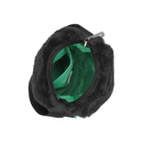 LeSportsac Unisex Bags Fur Mini Phone Crossbody In Black Fluffy Fur
