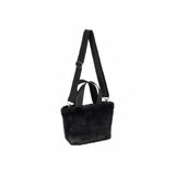 LeSportsac Unisex Bags Fur E/W Tote In Black Fluffy Fur