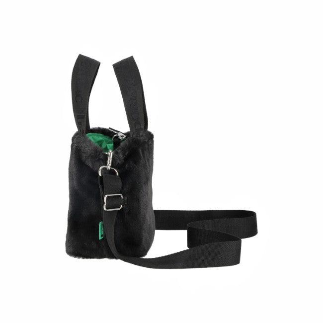 LeSportsac Unisex Bags Fur E/W Tote In Black Fluffy Fur