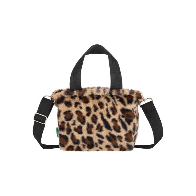 LeSportsac Unisex Bags Fur E/W Tote In Leopard Fluffy Fur