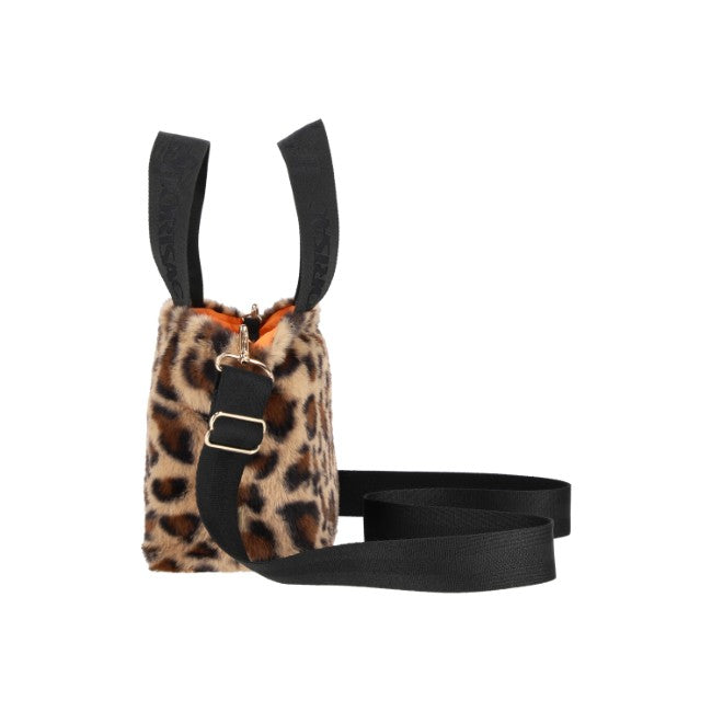 LeSportsac Unisex Bags Fur E/W Tote In Leopard Fluffy Fur