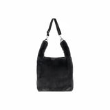LeSportsac Unisex Bags Fur Shoulder Tote In Black Fluffy Fur