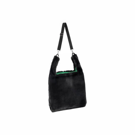 LeSportsac Unisex Bags Fur Shoulder Tote In Black Fluffy Fur