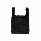 LeSportsac Unisex Bags Fur Shoulder Tote In Black Fluffy Fur