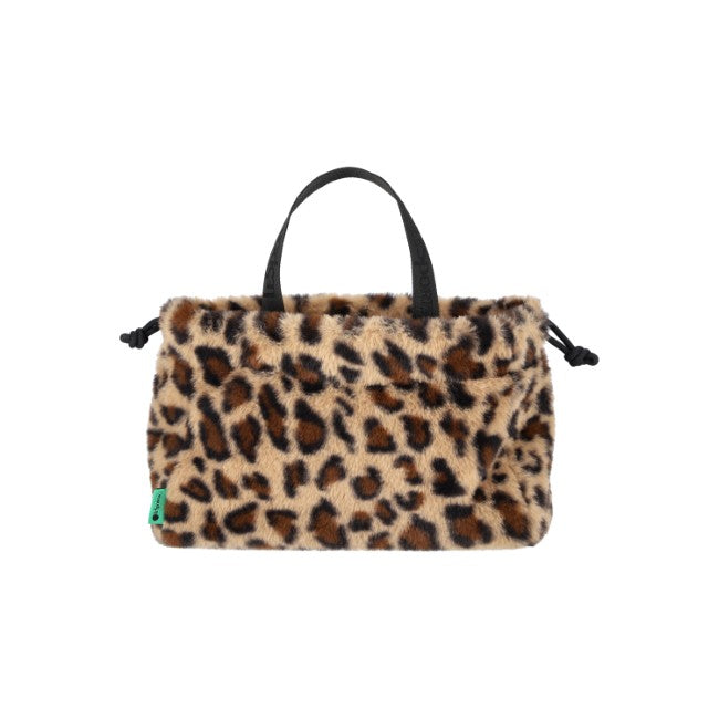 LeSportsac Unisex Bags Fur Drawstring Tote In Leopard Fluffy Fur