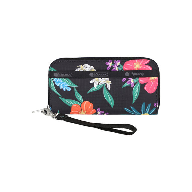 Tech Wallet Wristlet In Wild Flower Watercolor