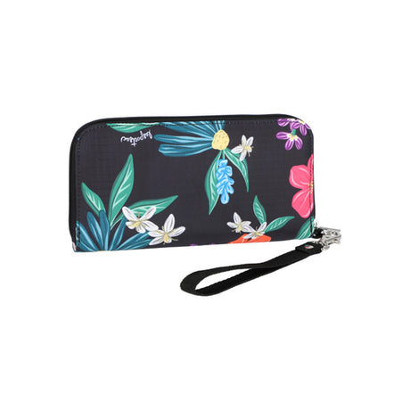 Tech Wallet Wristlet In Wild Flower Watercolor