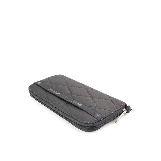 Tech Wallet Wristlet In Thunder Cross Deboss