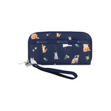 LeSportsac Unisex Tech Wallet Wristlet In Tropical Meow Cat