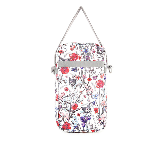 LeSportsac Tas Unisex Mini Phone Crossbody In My Melody Kuromi Gray