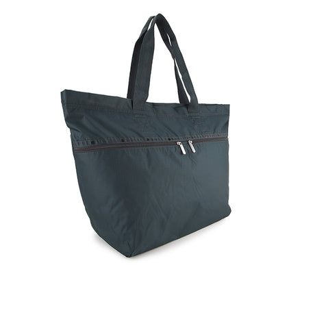 Carlin Zip Top Tote Bag In Midnight Green