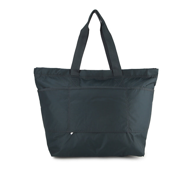 Carlin Zip Top Tote Bag In Midnight Green