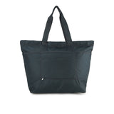 Carlin Zip Top Tote Bag In Midnight Green