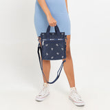 Mini N/S Tote In Navy Bandana Emb