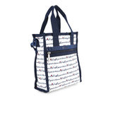Mini N/S Tote In Marine Logo Border