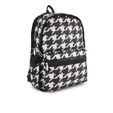LeSportsac Tas Unisex Route Backpack In Blk/ Beige Houndstooth