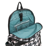 LeSportsac Tas Unisex Route Backpack In Blk/ Beige Houndstooth
