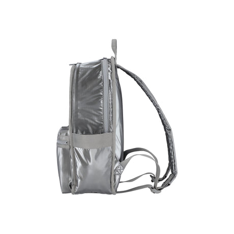 LeSportsac Unisex Bags Route Backpack In Gunmetal Gray Shine