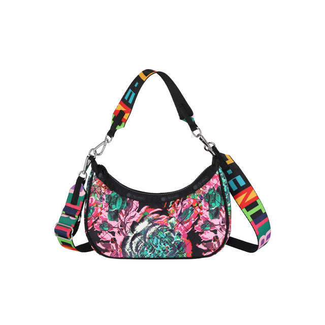 LeSportsac Tas Unisex Sm Conv Hobo In Ll Pink Flwr Conv Hobo