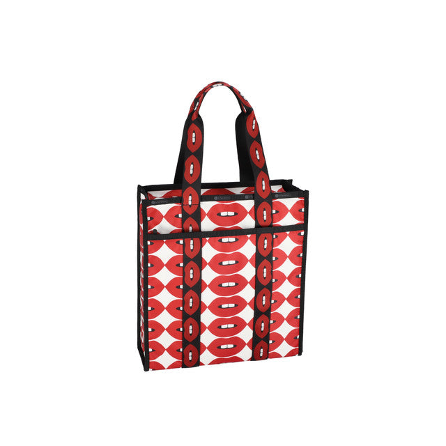 Lg Web Book Tote In Ll Lips Book Tote
