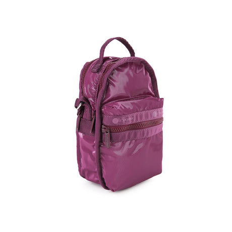 Micro Shoulder Bag In Purple Berry Shine
