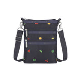 LeSportsac Tas Unisex 3 Zip Crossbody In Mixed Fruit Embroidery