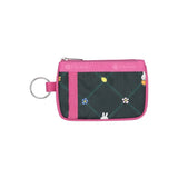 LeSportsac Unisex Wallet Key Card Holder In Miffy Orchard Green/Pink