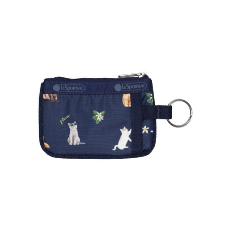 LeSportsac Unisex Wallet Key Card Holder In Tropical Meow Cat