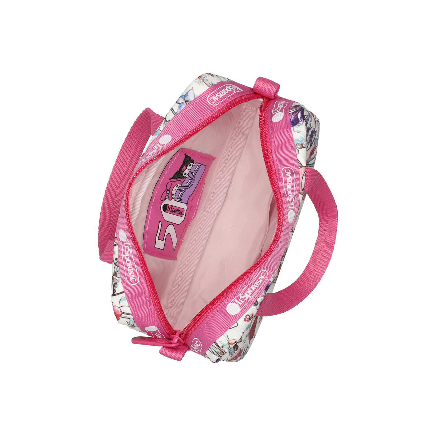 LeSportsac Tas Unisex Hand Bag Micro Bag In My Melody Kuromi Pink