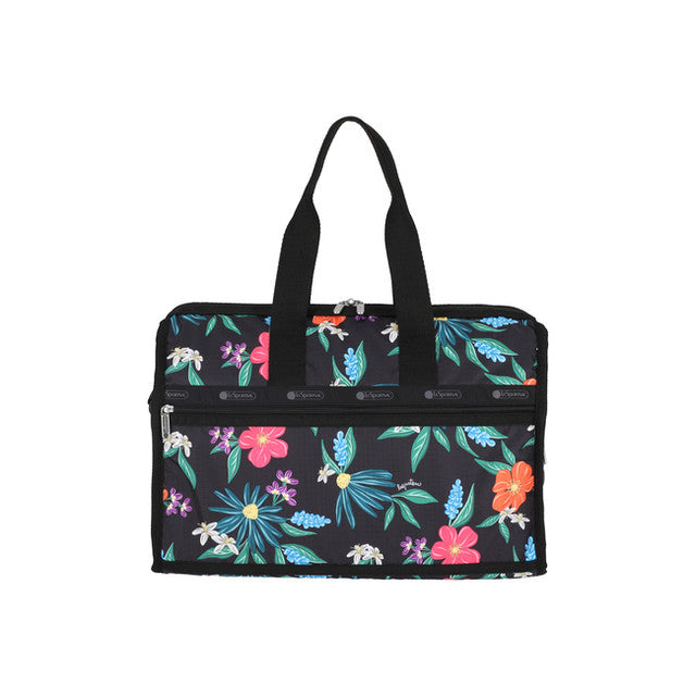 Deluxe Med Weekender In Wild Flower Watercolor