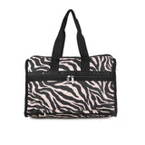 Deluxe Med Weekender In Raffia Zebra