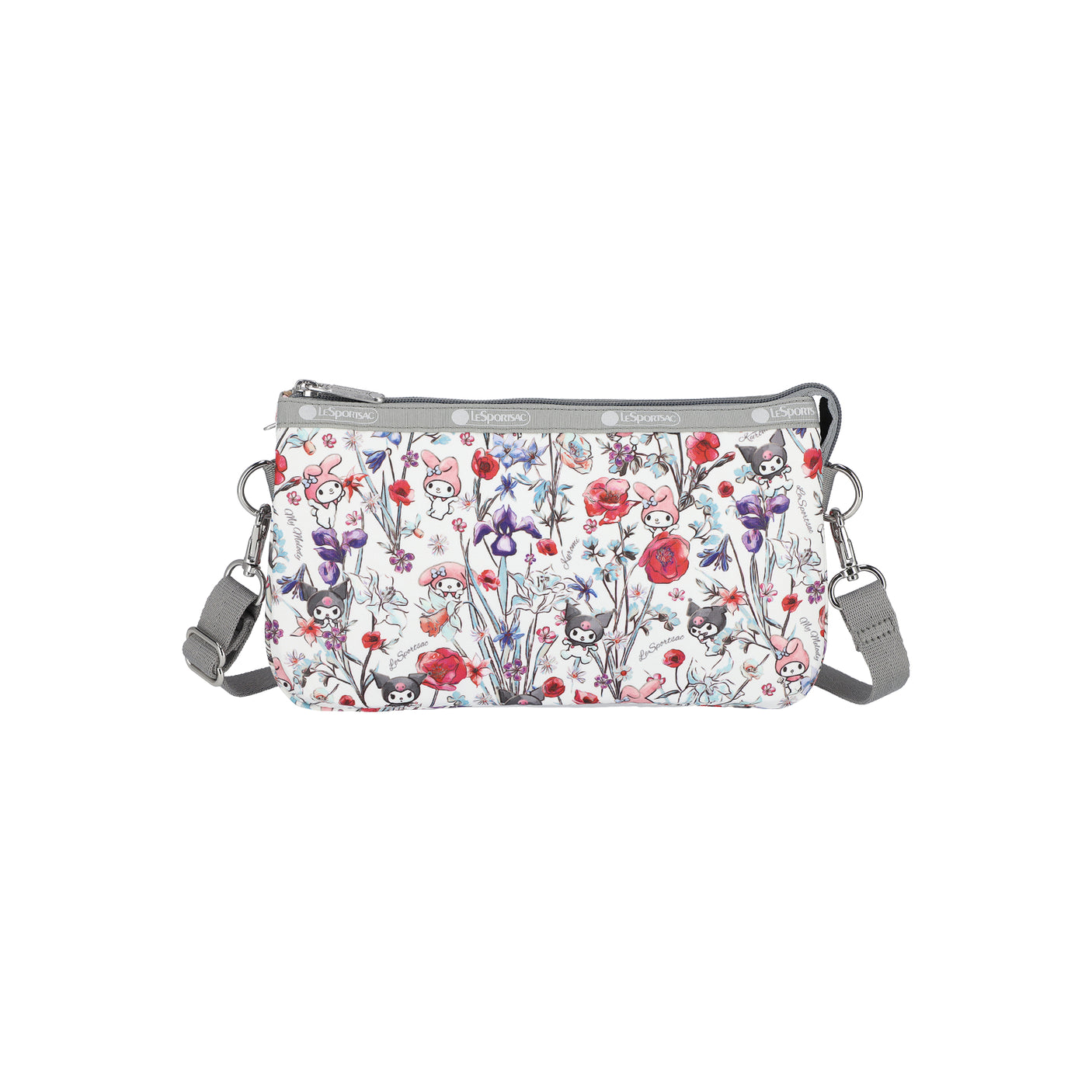 LeSportsac Tas Unisex Med Koko Crossbody In My Melody Kuromi Gray