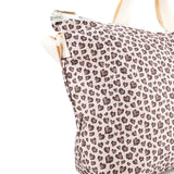 Deluxe Easy Carry Tote In Latte Heart Leopard