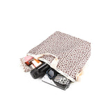 Deluxe Easy Carry Tote In Latte Heart Leopard