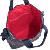 LeSportsac Tas Unisex Tote bag Deluxe Easy Carry Tote In Red Delicious Navy