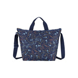 LeSportsac Tas Unisex Deluxe Easy Carry Tote In Navy Status Chain
