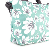 Deluxe Easy Carry Tote In Tropical Garden Green