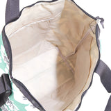 Deluxe Easy Carry Tote In Tropical Garden Green