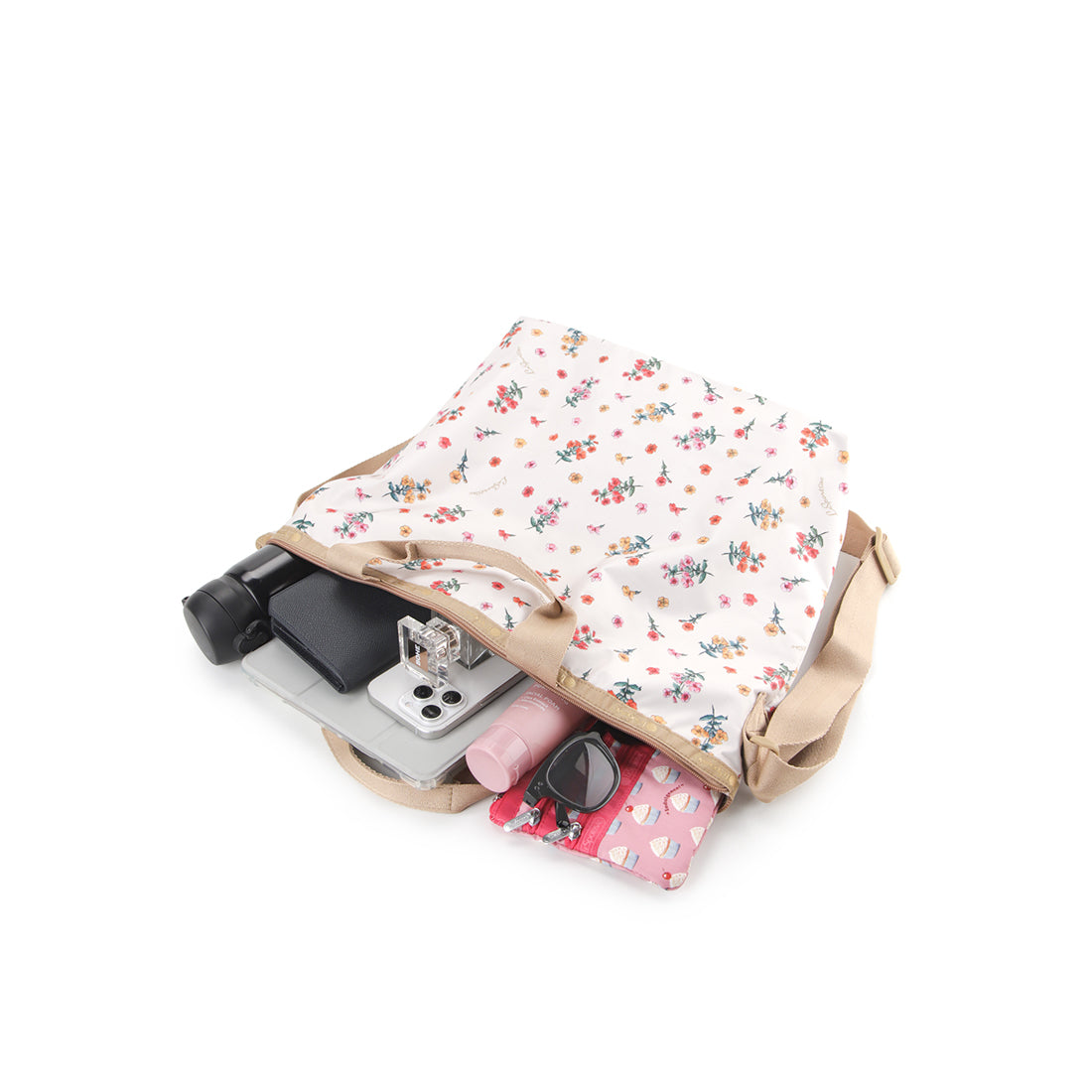 LeSportsac Unisex Deluxe Easy Carry Tote In Dainty Garden