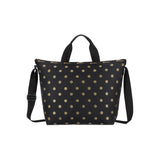 LeSportsac Unisex Bags Deluxe Easy Carry Tote In Gold Glitter Dots