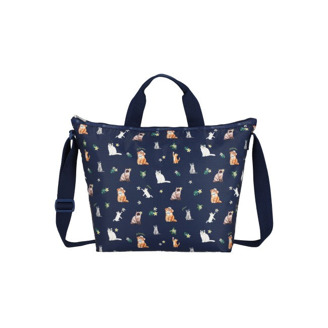 LeSportsac Unisex Bags Deluxe Easy Carry Tote In Tropical Meow Cat