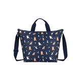 LeSportsac Unisex Bags Deluxe Easy Carry Tote In Tropical Meow Cat