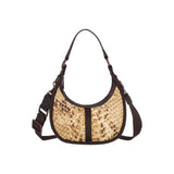 LeSportsac Unisex Sling Bag Bologna Small In Python Sand Bologna S