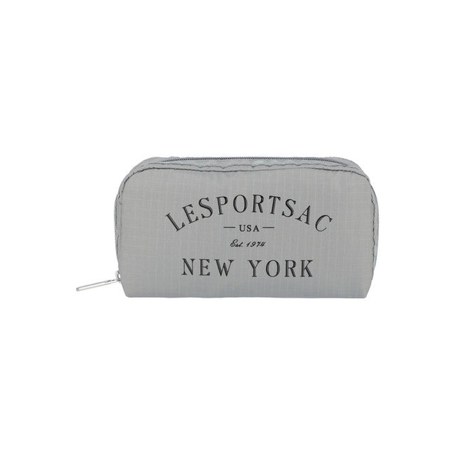 Rectangular Cosmetic In Dove Grey Logo Cosm