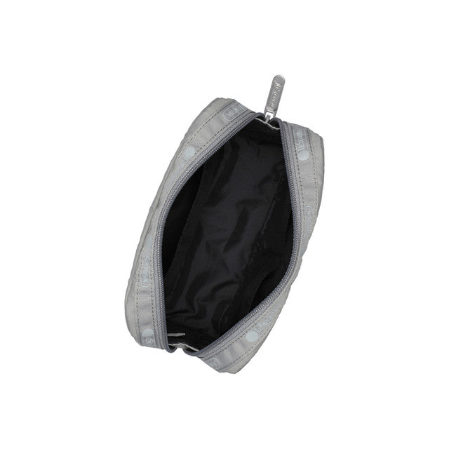 Rectangular Cosmetic In Dove Grey Logo Cosm