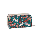 Rectangular Cosmetic In Curious Cats Green