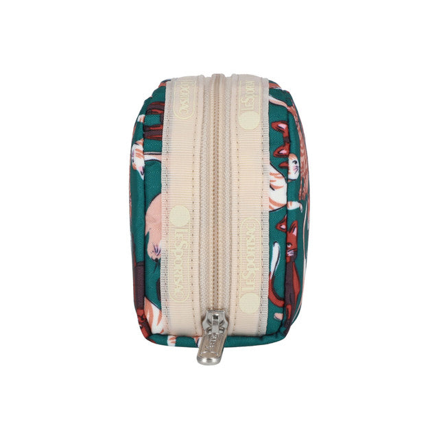 Rectangular Cosmetic In Curious Cats Green