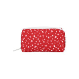 LeSportsac Unisex Pouch Rectangular Cosmetic In Red Mini Hearts Wh