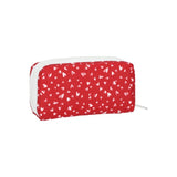 LeSportsac Unisex Pouch Rectangular Cosmetic In Red Mini Hearts Wh